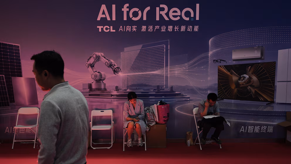 Workers across China voice growing fears over artificial intelligence taking their jobs while taking courses and building new skills to adapt.